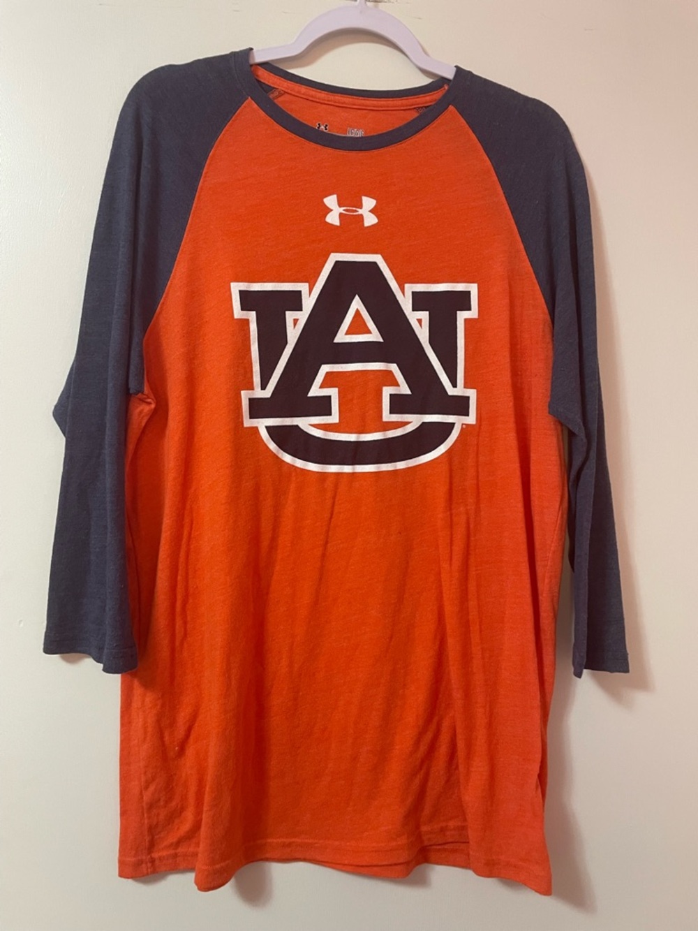 Under Armour Auburn University 3/4 sleeve shirt